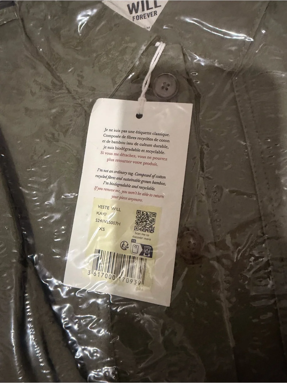 Sezane Olive Green Suede Jacket - Picture 5 of 5